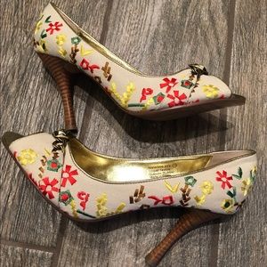 New Naughty Monkey peep heels